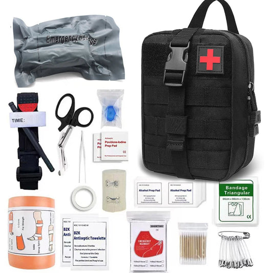 First Aid Kit Tactical First-aid Supplies Outdoor Camping Trauma Medical Kit Rip Away Molle EDC Bag Emergency Bandage Tourniquet
